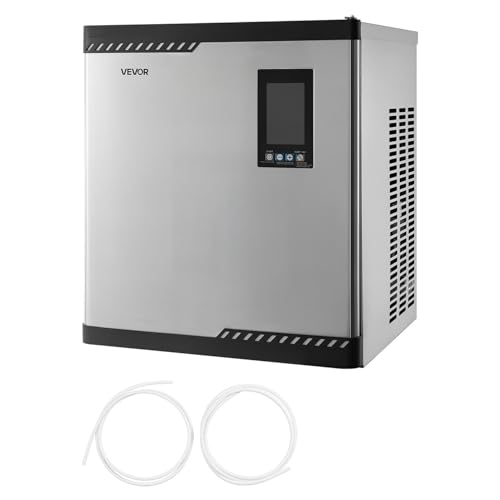 Image of VEVOR Commercial Ice Maker Machine - Head, 300 Lbs /Day Stainless Steel Ice Machine with Scheduled Ice-Making, Self-Cleaning, Adjustable Thickness, Ideal for Restaurant Bar Cafe Hotel - Head Only