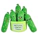 Kingwee Emotional Support Pickle Plush Toys, Cute 6 Positive Pickles Set in 1 Soft Plush Container, Funny Stuffed Pickles Ornaments Gift for Women & Men, Girls, Friends & Coworkers