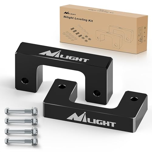 Image of Nilight 1.5 inch Front Leveling Kit for Chevy Avalanche Silverado Suburban 1500 Tahoe Sierra Yukon XL1500 2007 2008 2009 2010 2011 2012 2013 2014 2015 2016 2017 2018 2019 2020 2021 2022 2023