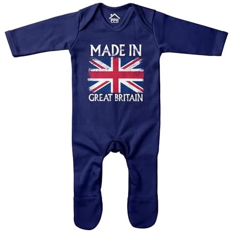 Purple Print House Union Jack Baby Rompersuit Cover
