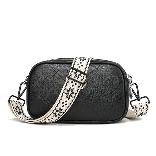 Image of Crossbody Straps for Purses Silver Hardware Purse Strap Wide Shoulder Strap Adjustable Replacement