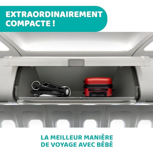 Chicco We kinderwagen, opvouwbaar, ultralicht, van 0 maanden tot 22 kg, kantelbaar, met slaappositie, gevoerde schouderbanden, compacte sluiting, bekleding en regenbescherming, zwart - Afbeelding 4