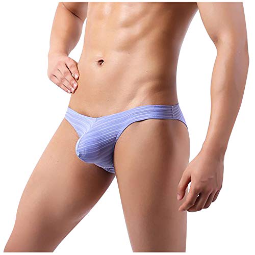 Sexy Low Waist Briefs For Mens 6 Pcs Bulge Pouch Hip Brief Striped Thong Underwear Bikini Panties Pack Of 6 Multicolor #TOP1