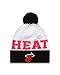 NBA Miami Heat Hwc Mesh Layer Knit Beanie, One Size, Black