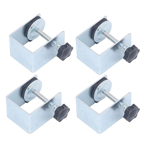 Braçadeira de Montagem Frontal de Gaveta Galvanizada, 4 Unidades, Clipe de Fixação de Instalação de