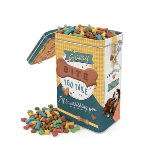 Nostalgic-Art 31124 Retro Blech Dog Treats – Geschenk-Idee für Hunde-Besitzer, Dose für Leckerli mit Aromadeckel, Vintage Design