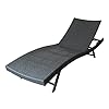 Christopher knight home kauai outdoor wicker chaise loungegrey  urban country home decor