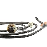 Showleine MIT Stopper/Zugstopp - Braun | 4 mm Durchmesser x 160 cm Länge - Sportliche Vorführleine/Ausstellungsleine für Hundeausstellungen