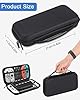 Jissta fodral för Nintendo Switch / Switch OLED tillbehör, Deluxe hÄrd bÀrvÀska, vÀska tÀcker större förvaringsutrymme för Switch-konsol med 10 spelförvaringsfack och andra tillbehör, skyddande fodral svart. #5