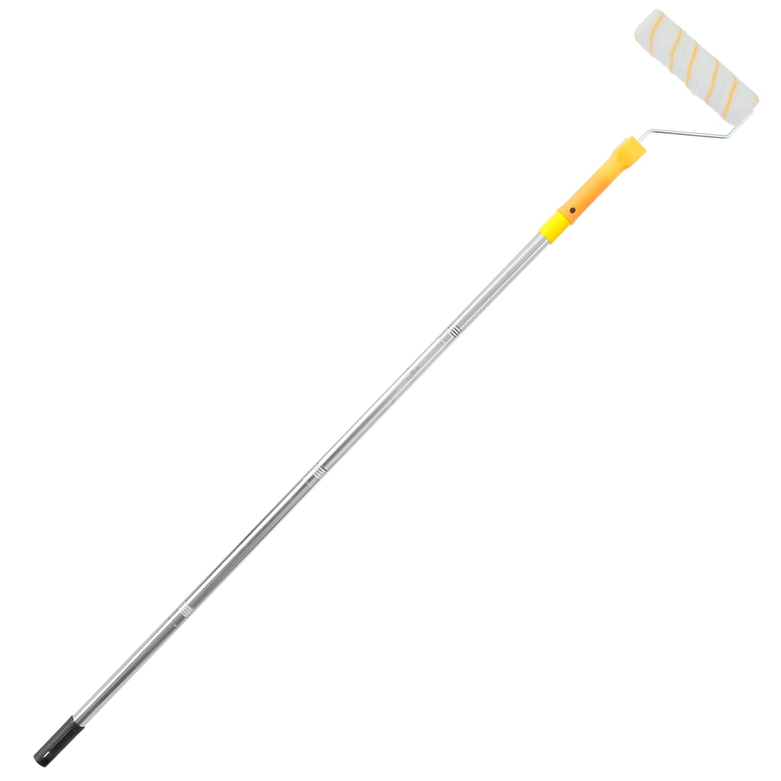 Rodillo de pintura con barra telescópica, 30 – 137 cm, extraíble, 4 secciones, juego de rodillo de pintura grande, ancho de 23 cm, para pintar paredes exteriores y techos