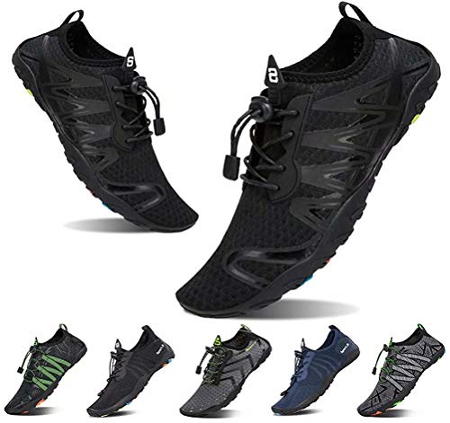 Image of YALOX Water Shoes Men's Women's Swim Shoes Outdoor Beach Barefoot Quick-Dry Aqua Pool Socks Swimming Yoga Surfing Exercise