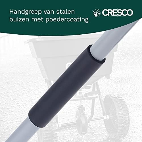 CRESCO Heavy Duty Snow Shovel - 1.3m | Steel Bladed Plastic Shovel With Handle | Engineered Plastic Scoop Suitable for Ice, Snow, Car Driveway Grit, Salt Spreader or Gardening Equipment | Blue