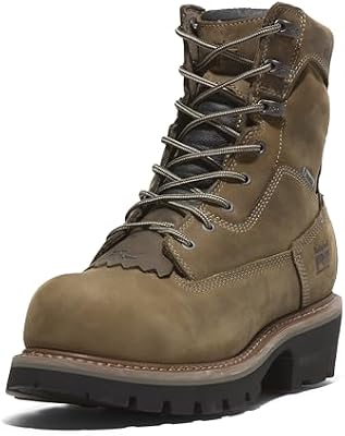 Timberland PRO Men's Evergreen 8 Inch Composite Safety Toe Insulated Waterproof Industrial Logger Wo...
