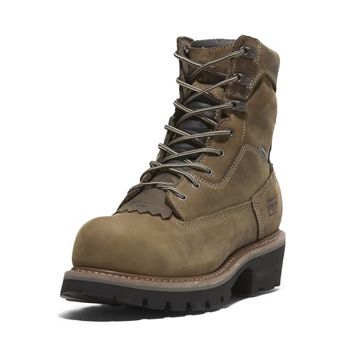 Timberland PRO Men's Evergreen 8 Inch Composite Safety Toe Insulated Waterproof Industrial Logger Work Boot