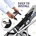 Uniquify Snack Tray Compatible with Uppababy Vista, Vista V2, Cruz, Cruz V2, RumbleSeat, and RumbleSeat V2 (Snack Tray with Bonus Hooks)