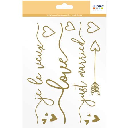 Artemio Decals for Textile Goods A5 - Love