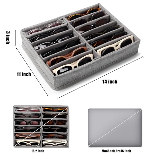 Image of Bukere Eyeglasses Storage Display Case Organizer