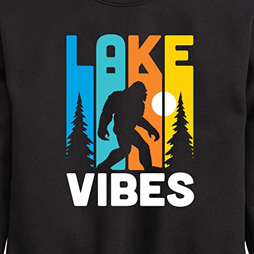 Instant Message - Lake Vibes Sasquatch - Toddler & Youth Crewneck Fleece Sweatshirt3