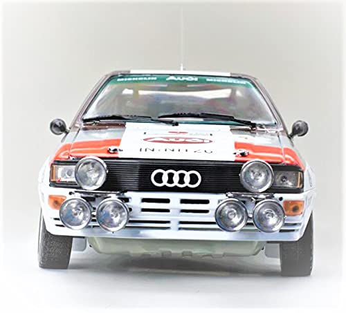 Maquette Sunstar 1:8 - Audi Quatro A2 Rallye Lombardie 1984 - Édition Limitée Blanche