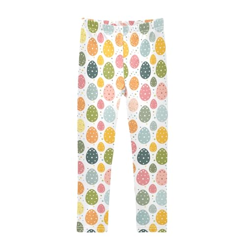 Egg Pattern 1 Girls Leggings Athletic Pants Tights Stretch Bottom