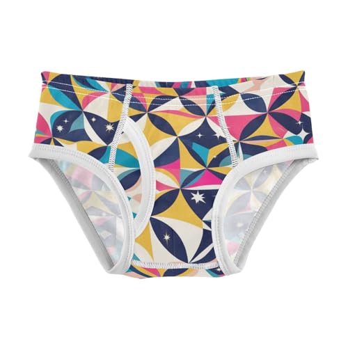 KLL Yellow Star Toddler Boys Soft Nighttime Underwear Breathable Children Undies