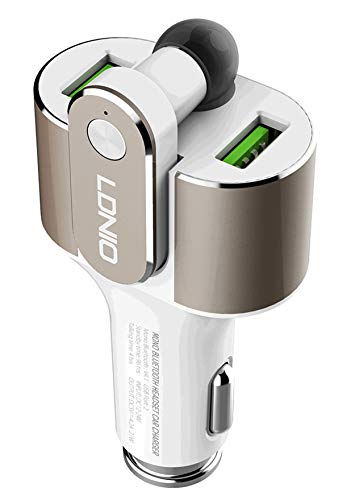 Kit de Manos Libres Bluetooth para Coche con Salida rápida USB Dual de 4,2 A