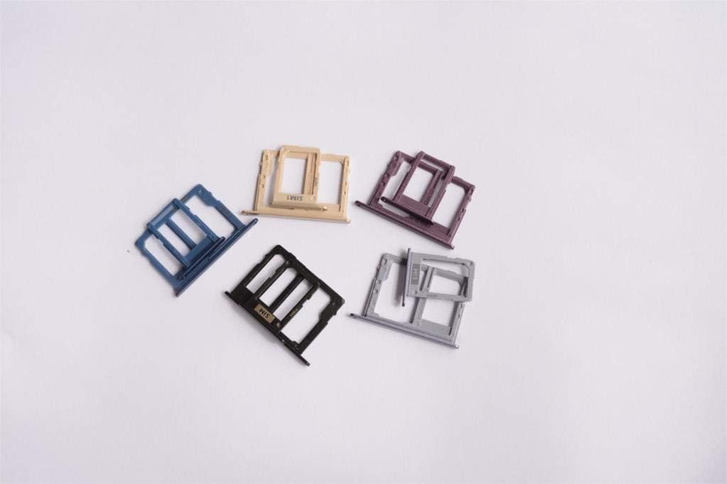Lysee Mobile Phone Housings & Frames - 100 set Nano SIM/ Micro SIM Card Tray Holder Micro SD TF Card Slot Holder Adapter for Samsung Galaxy J6 J600F J600DS J600FD - (Color: dark blue)