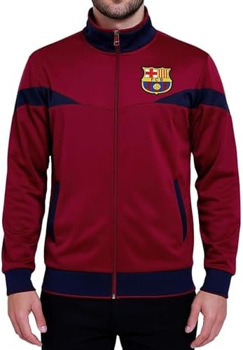 Icon Sports mens Fc Barcelona Track Jacket Full-Zip Track Jacket (pack of 1)
