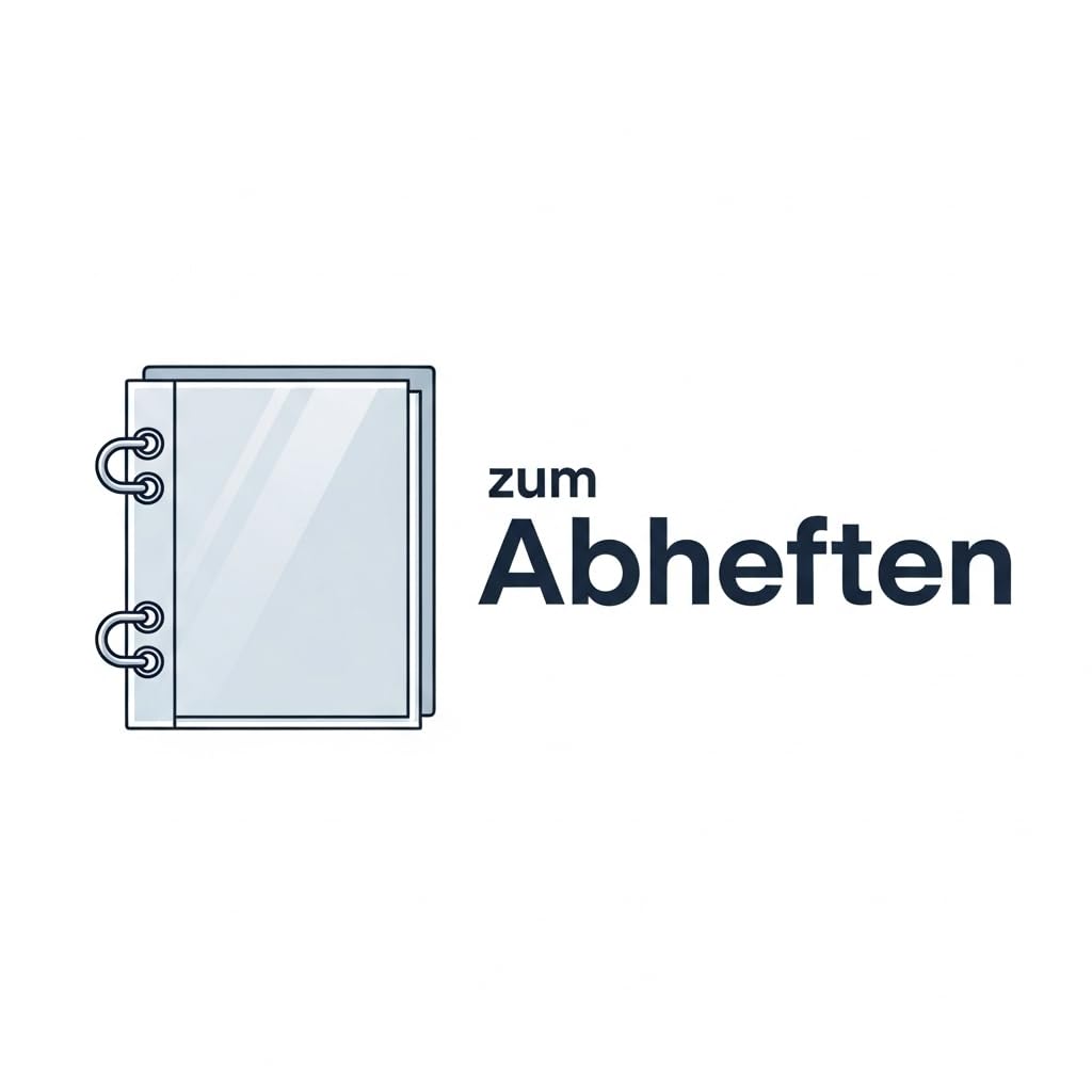 1000 mybuy-24 Prospekthüllen DIN A4 glasklar transparent, farblos Klarsicht Folien Hüllen, zum Schutz von Papier, Akten & Dokumenten, Sichthüllen für Ordner