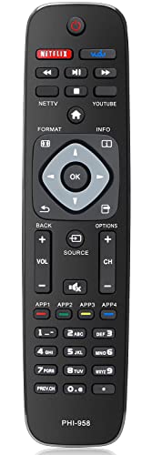 Image of Gvirtue NH500UP /PHI-958 Replacement Remote for Philips LED TV(The Newly Upgraded Version 2.0 Intelligent Remote Control is Suitable for Philips TV)