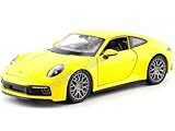 Farbe: Gelb Kompatibel mit Porsche 911 (996) Carrera 4S Gelb 1:24 Welly 24099