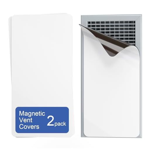 HOXHA Strong Magnetic Vent Covers, 5.5” × 12” Vent Cover Magnetic, Home and RV Vent Magnet Cover for Air Vents Wall Ceiling Floor, 2 Pack