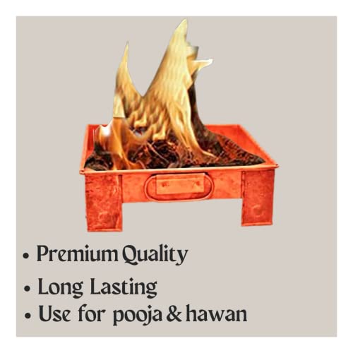 Image of Havan kund Pure Copper with Handle On Both Side, for Yagya Kund, Deepawali Pujan, Grah Puja,Birth, Marriage and Temples, Kund for Pooja and Yagya for Hindu Ritual (10 INCHES)