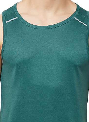 Image of TRUEREVO Men's Light Weight Dryfit Sports Tank Top Vest with Reflective Details for Running, Gym & Training