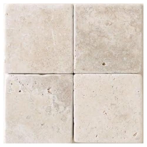 Tenedos Crema Marfil 6x6 Marble Tile – Tumbled & Honed