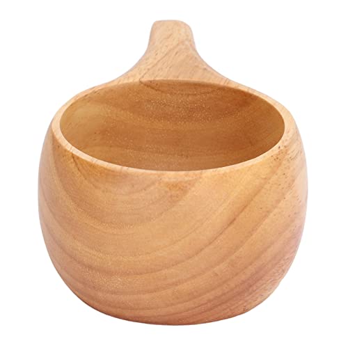 Taza de campamento de madera de 200 ml, taza de madera con hebilla colgante, taza de café con leche portátil, taza para… - Imagen 6