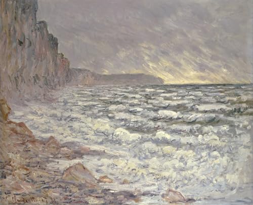 Cuadro decorativo El mar en Fecamp de Monet, llena de calma tu dormitorio con arte