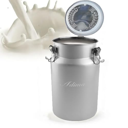 Pot à lait de pays en acier robuste 7L au design rétro durable