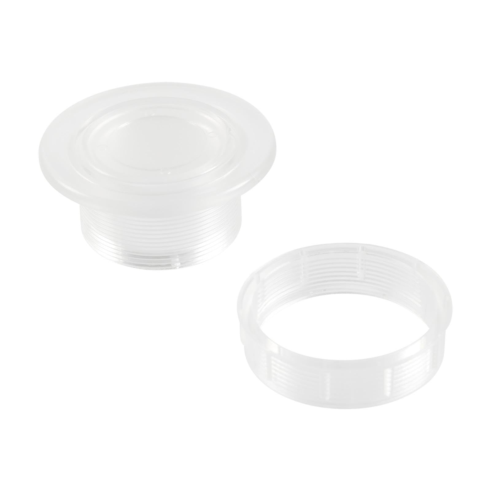 Parasol Umbrella Hole Ring Plug Cap Set Assembly Umbrella Part Yard Umbrella Plug for RV Porch 1.42inch Umbrella Camping, Clear