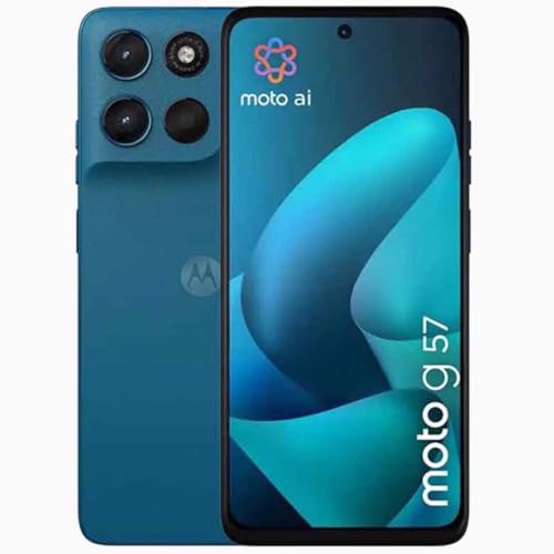 Motorola Moto G57 Dual-SIM 256GB ROM + 8GB RAM (GSM only | No CDMA) Factory Unlocked 5G Smartphone (Pantone Green) - International Version