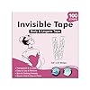 Tiras de cinta de moda de doble cara para ropa, cinta de tela invisible hipoalergénica, cinta corporal de sujeción fuerte para vestidos/escotes, cinta de ropa agradable a la piel, Transparente