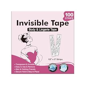 Tiras de cinta de moda de doble cara para ropa, cinta de tela invisible hipoalergénica, cinta corporal de sujeción fuerte para vestidos/escotes, cinta de ropa agradable a la piel, Transparente