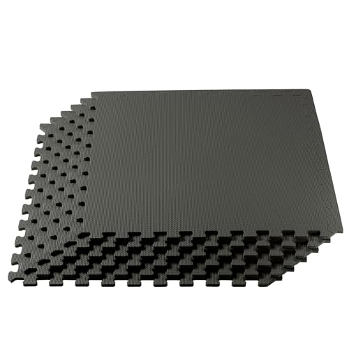 Image of We Sell Mats 1 /2 Inch Thickness Multipurpose EVA Foam Floor Tiles, Interlocking Floor Mat for Indoor Gym and Home Use, 24 in x 24 in