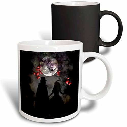 3dRose Gothic Romance DarkArt GothicArt 11oz Magic Transforming Mug