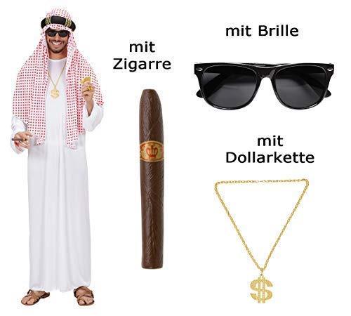 Kostüm Arabischer Scheich Größe M-L Cover