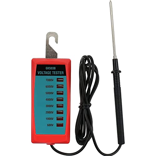 allsun GK503B NEON Electric Fence Voltage Tester and Fault Finder 600V to 7000V Range, Shock-Proof Design for Farm Safety and Livestock Protection,NOT LED