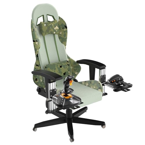 EG STARTS 2 Set Chair Mount Flight Simulator Chair Mounts for Thrustmaster T.16000M, TCA for Logitech X56,X52,X52 Pro, Throttle and Hotas Systems, for Flight Sim Game Joystick Chair mounting