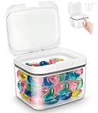 Conception avec joint en caoutchouc : nos boîtes de rangement pour lessive en poudre sont équipées d'un couvercle et de joints en silicone hermétiques qui protègent efficacement de la poussière et de l'humidité et garantissent la fraîcheur et la sécheresse de vos lessives. La large ouverture facilite le nettoyage régulier des parois intérieures.