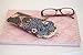 Signare Tapestry Glasses Case for Women Eyeglass Pouch With Blue Floral William Morris Strawberry Thief Design (GPCH-STBL)
