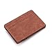 Produktbild NOLOGO Wallet PU-Mappe der Männer Visitenkarte-Kasten Kleine Reißverschluss Geldbörse Männer Flip Geldbörse (Color : Coffee)